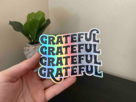 Grateful Sticker Holographic